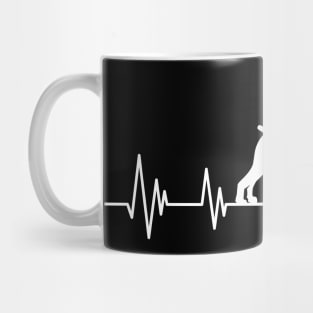 Boxer Heartbeat dog Heartbeat Boxer Silhouette Mug